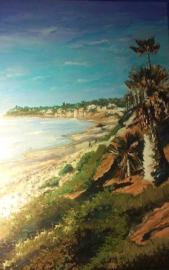 La Jolla Beach Painting by Ray Khalife