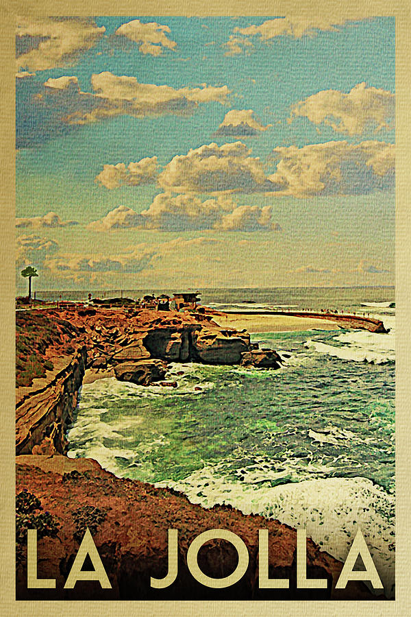 California Vintage Travel Art Print 
