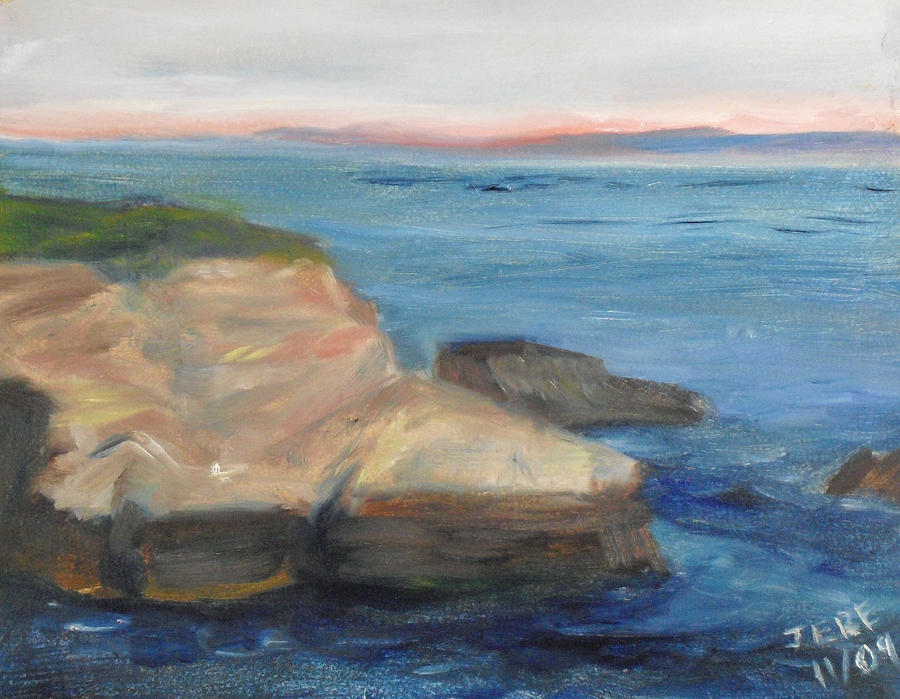 La Jolla Cove 001 Painting by Jeremy McKay