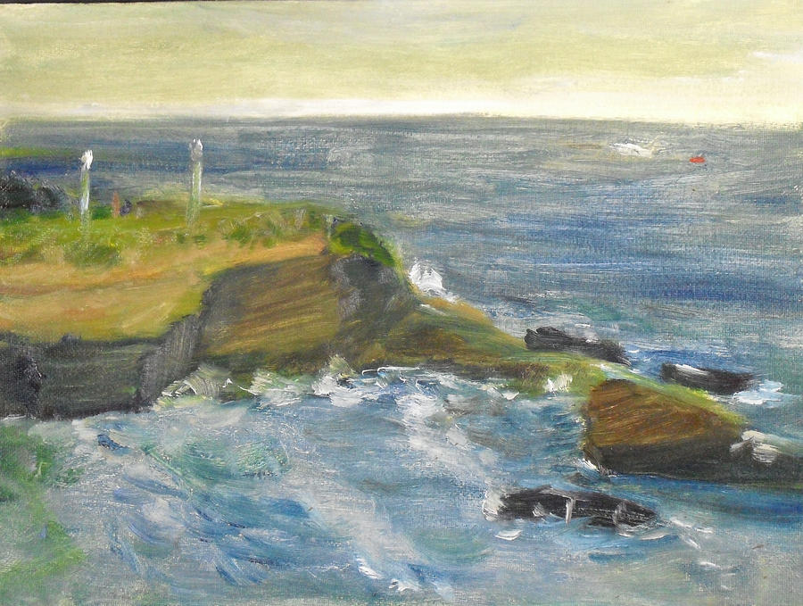La Jolla Cove 002 Painting by Jeremy McKay