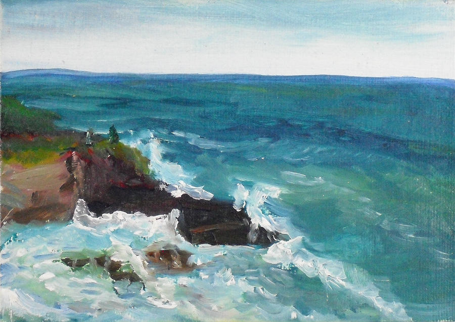 La Jolla Cove 006 Painting by Jeremy McKay