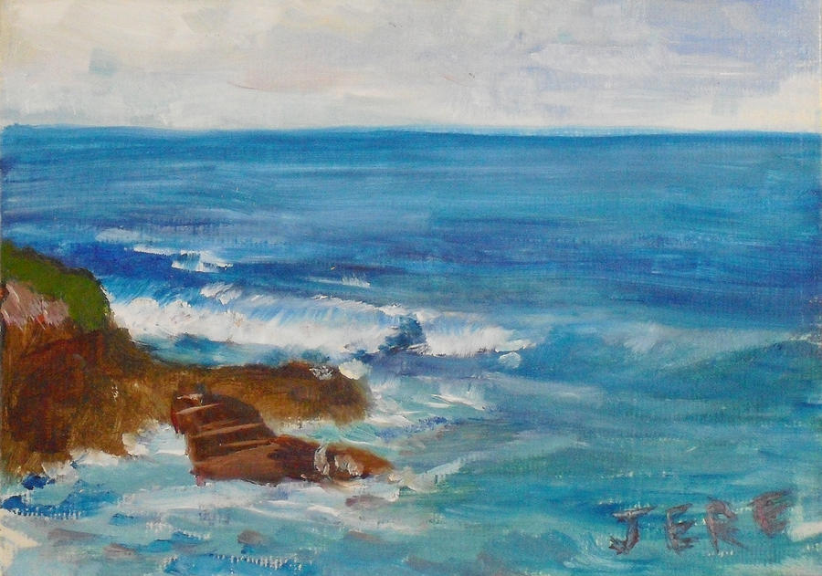 La Jolla Cove 009 Painting by Jeremy McKay