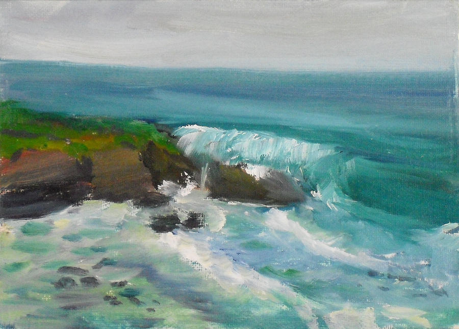 La Jolla Cove 015 Painting by Jeremy McKay