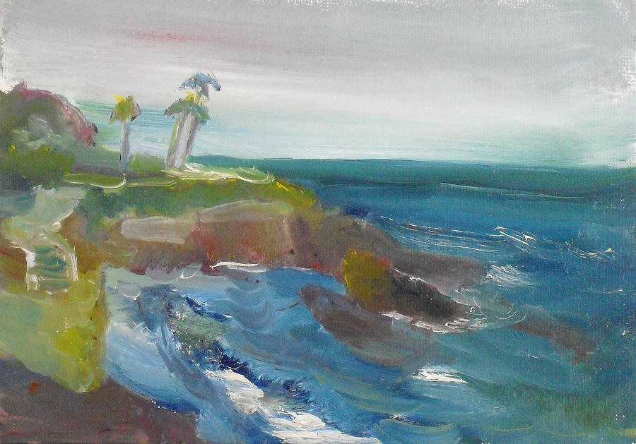 La Jolla Cove 028 Painting by Jeremy McKay