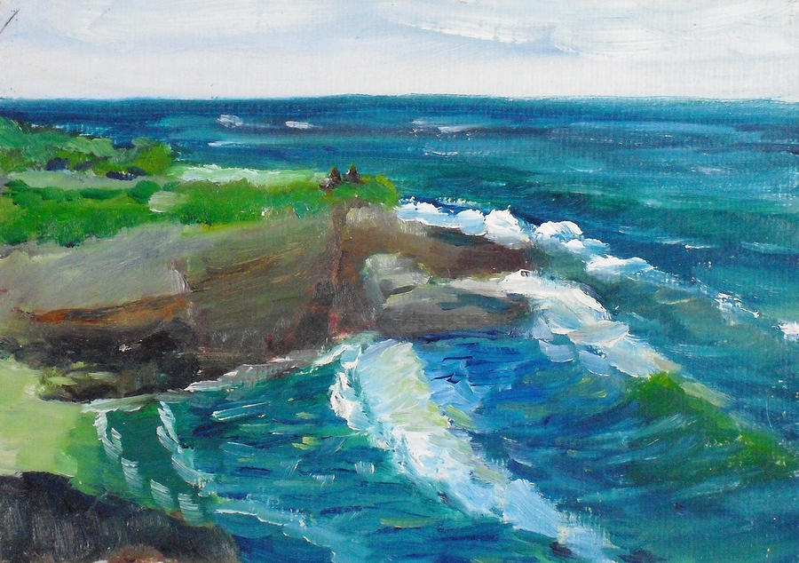 La Jolla Cove 031 Painting by Jeremy McKay