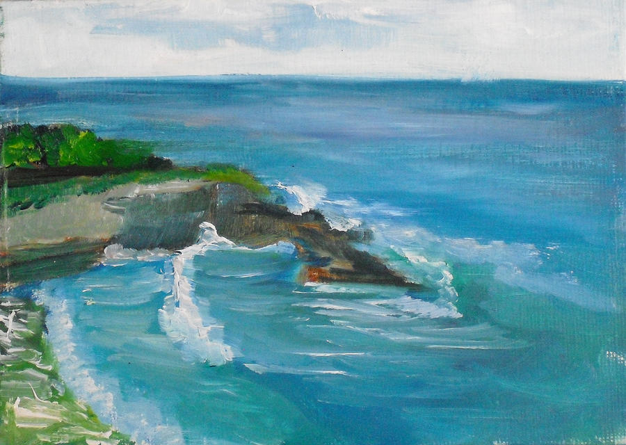 La Jolla Cove 033 Painting by Jeremy McKay