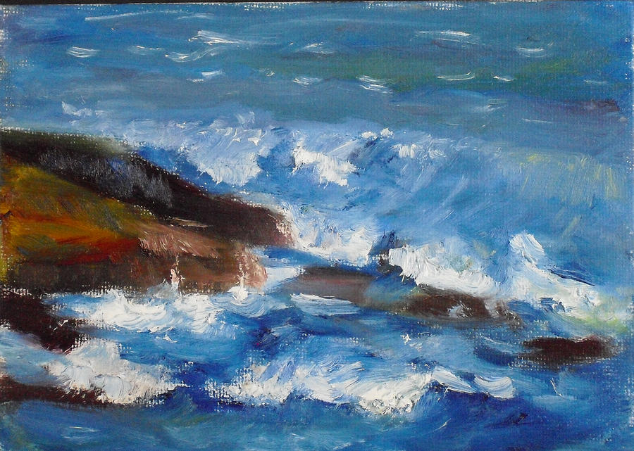 La Jolla Cove 035 Painting by Jeremy McKay