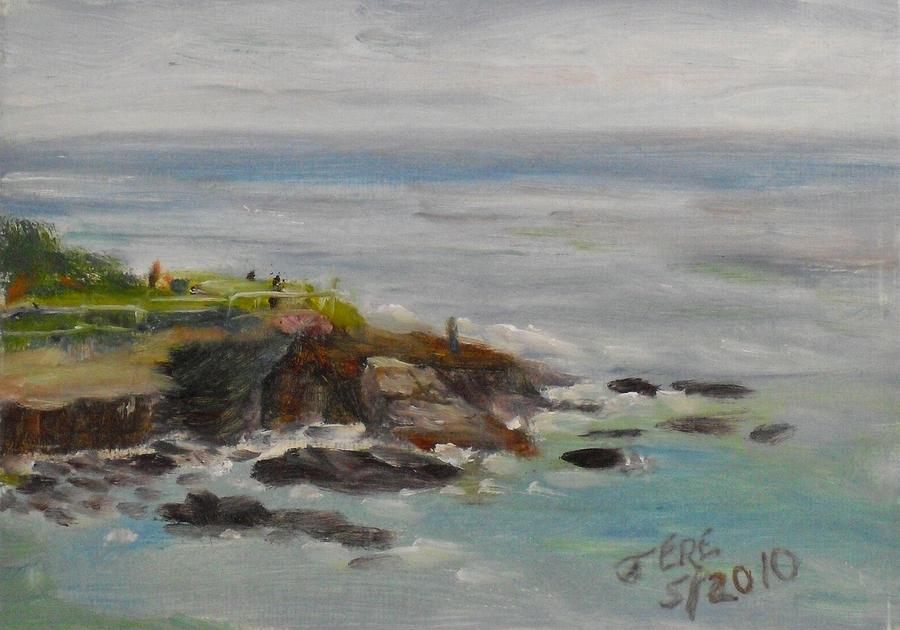 La Jolla Cove 053 Painting by Jeremy McKay