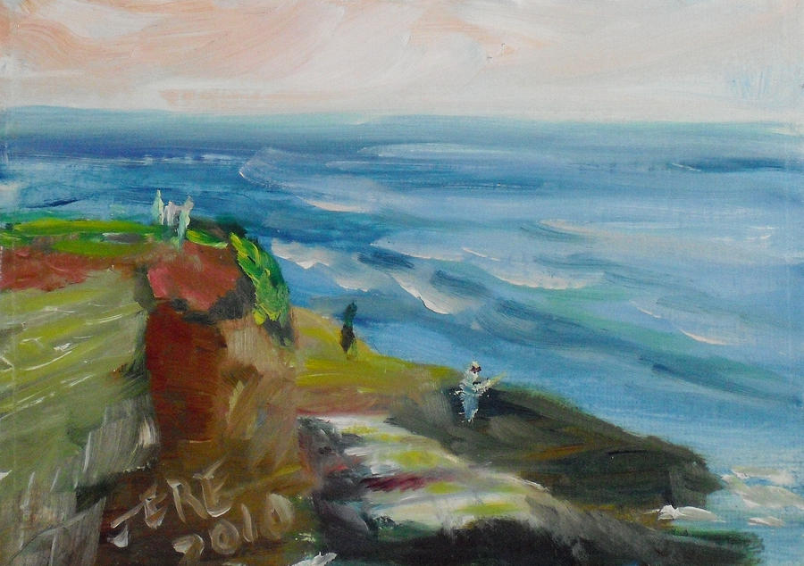 La Jolla Cove 054 Painting by Jeremy McKay