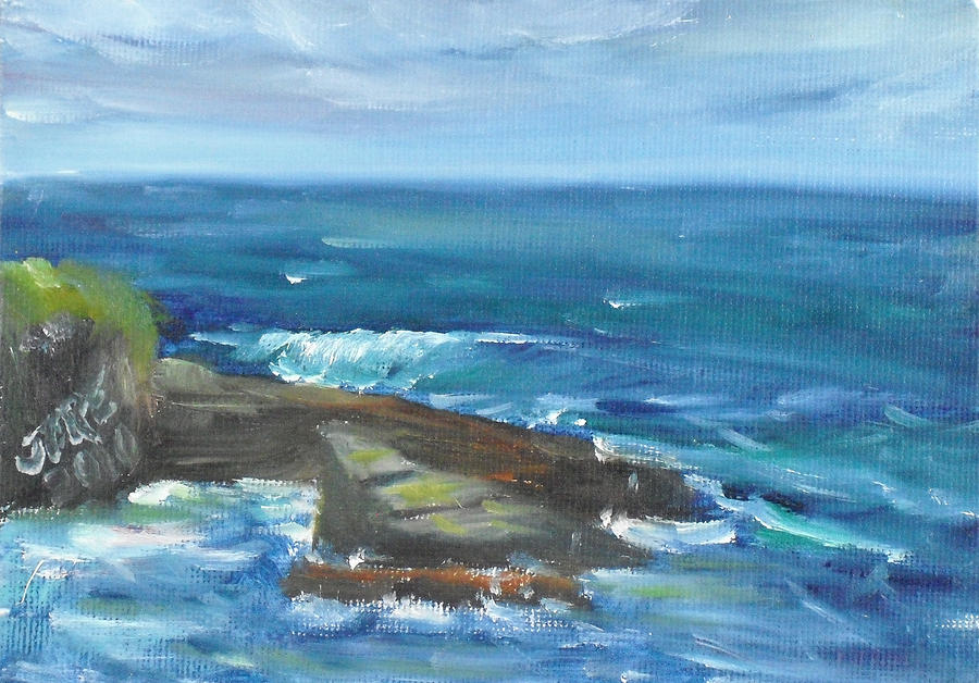 La Jolla Cove 060 Painting by Jeremy McKay