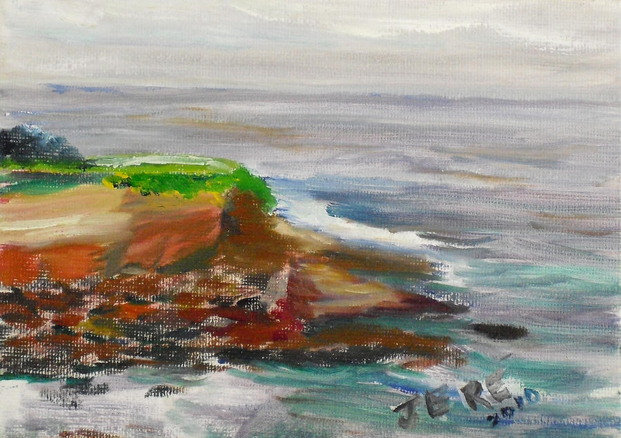 La Jolla Cove 065 Painting by Jeremy McKay