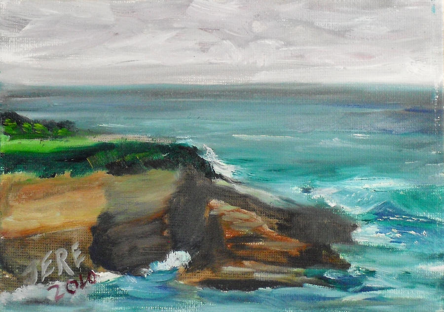 Landscape Painting - La Jolla Cove 068 by Jeremy McKay
