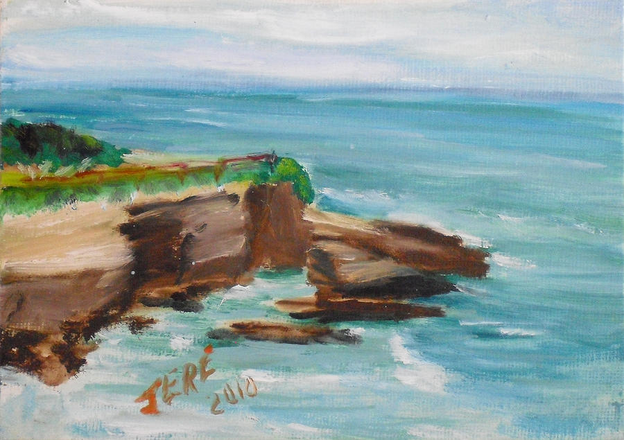 La Jolla Cove 075 Painting by Jeremy McKay