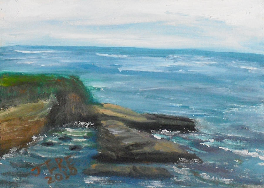 La Jolla Cove 079 Painting by Jeremy McKay