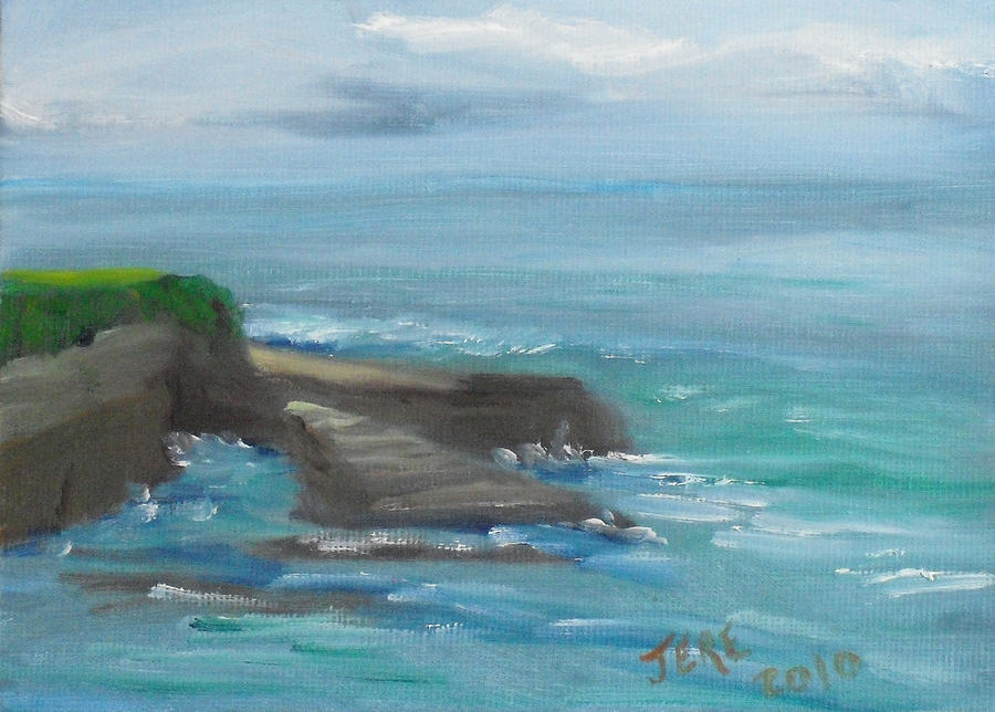 La Jolla Cove 100 Painting by Jeremy McKay