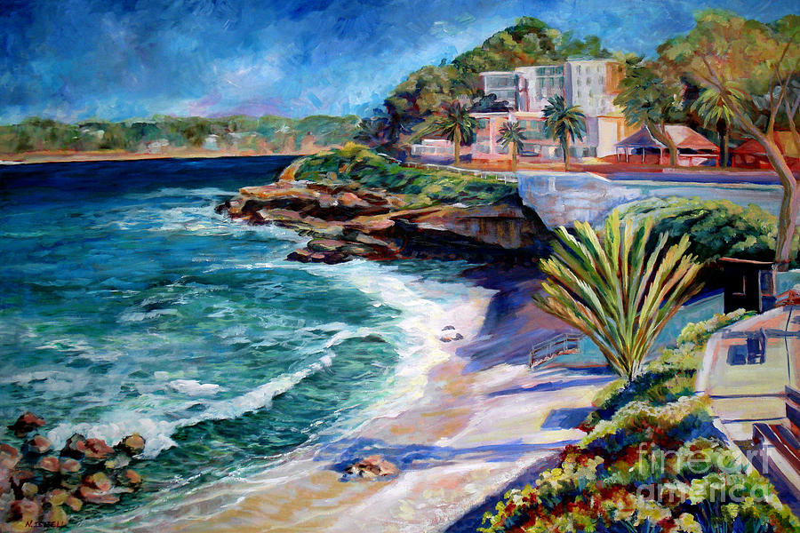 La Jolla Cove Painting by Nancy Isbell