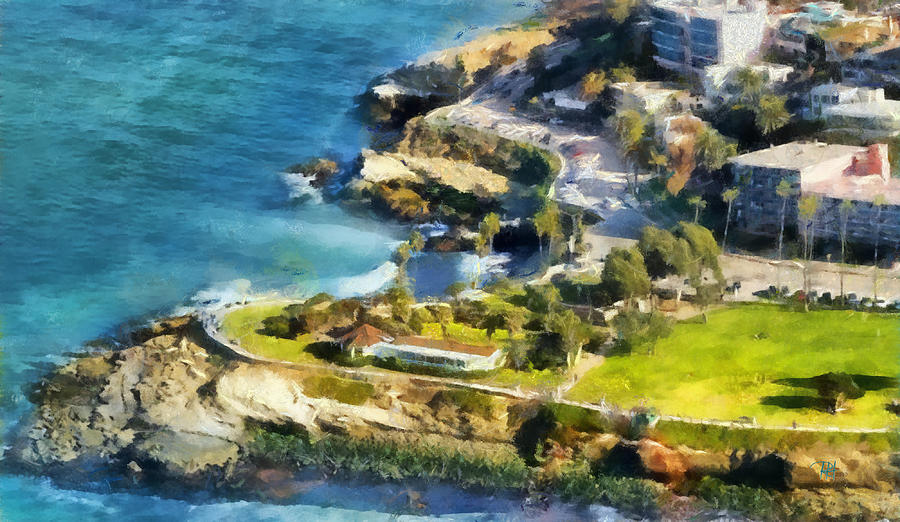 La Jolla Cove  Painting by Russ Harris