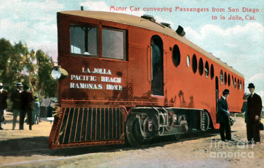 La Jolla Pacific Beach Railway Photograph