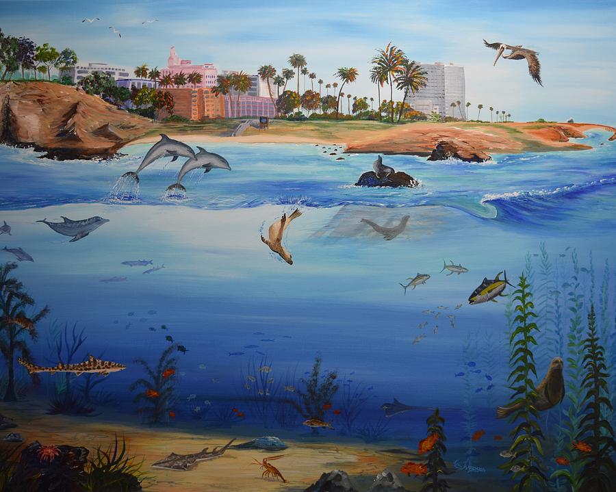 La Jolla Wildlife Painting by Eric Johansen