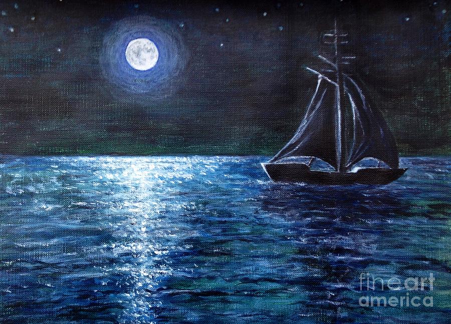 La Luna Painting by Lavender Liu