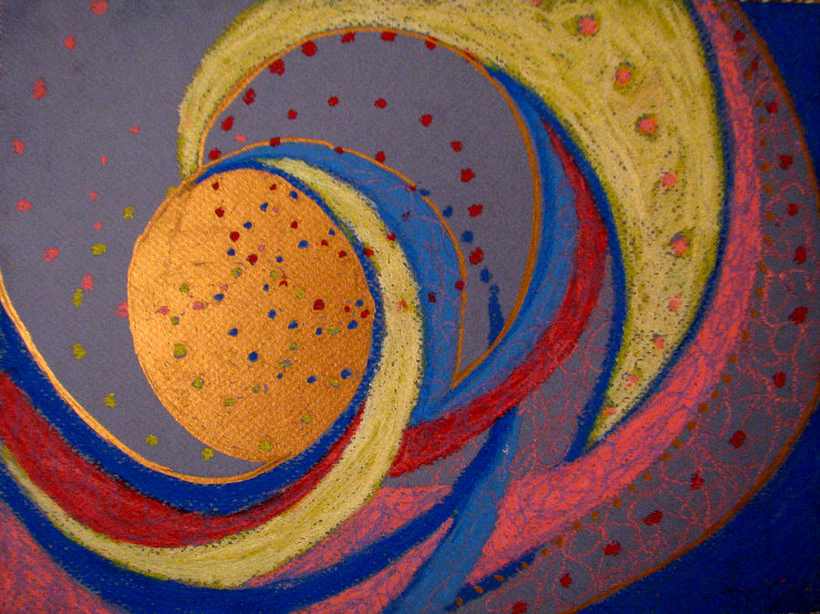 La lune dans sa sagesse Painting by Art Nomad Sandra  Hansen