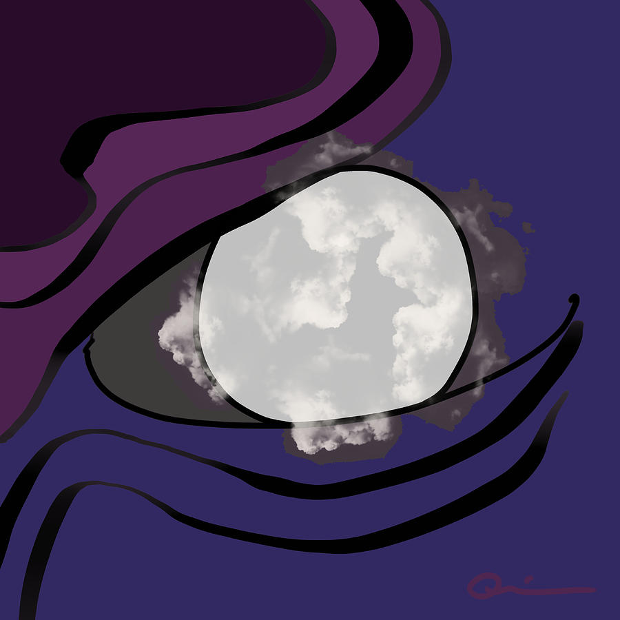 La Lune Digital Art by Jeffrey Quiros