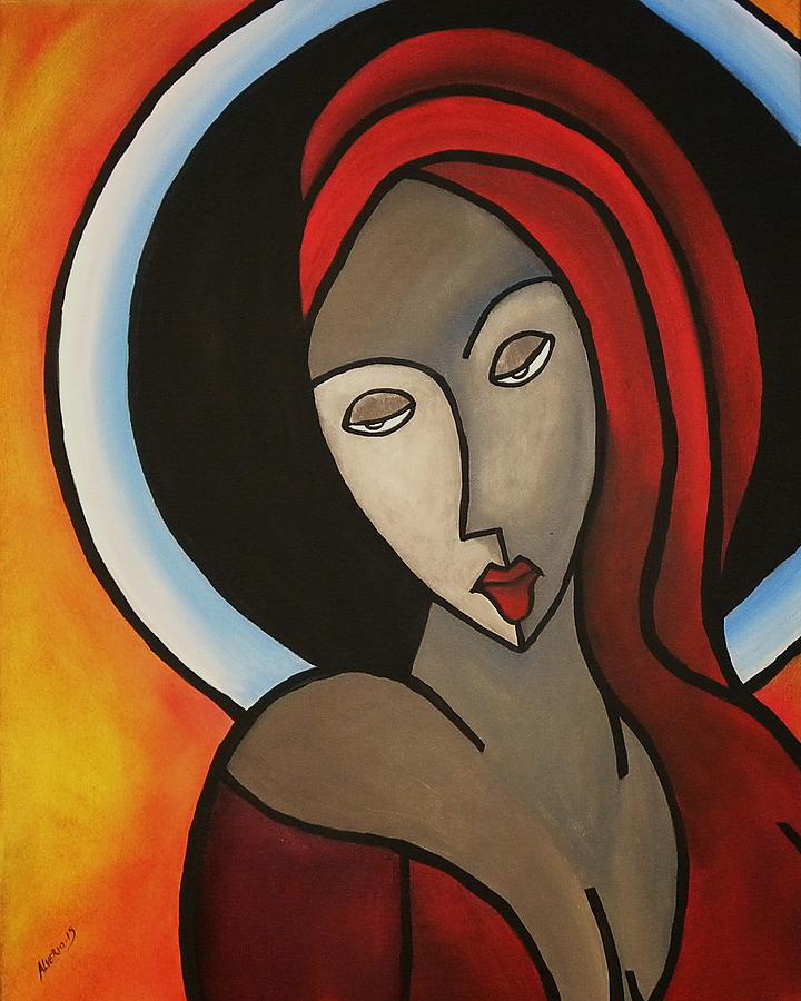 La Madonna Painting by Edwin Alverio