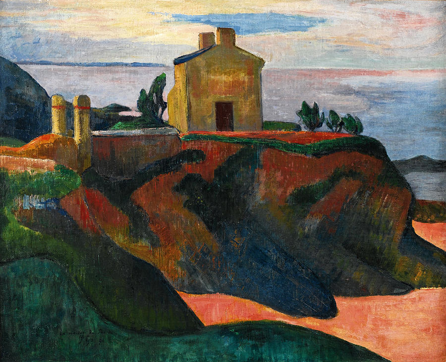La Maison du Pan-Du Painting by Paul Gauguin