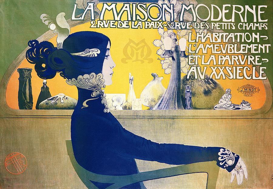 Art Nouveau Mixed Media - La Maison Moderne by Manuel Orazi