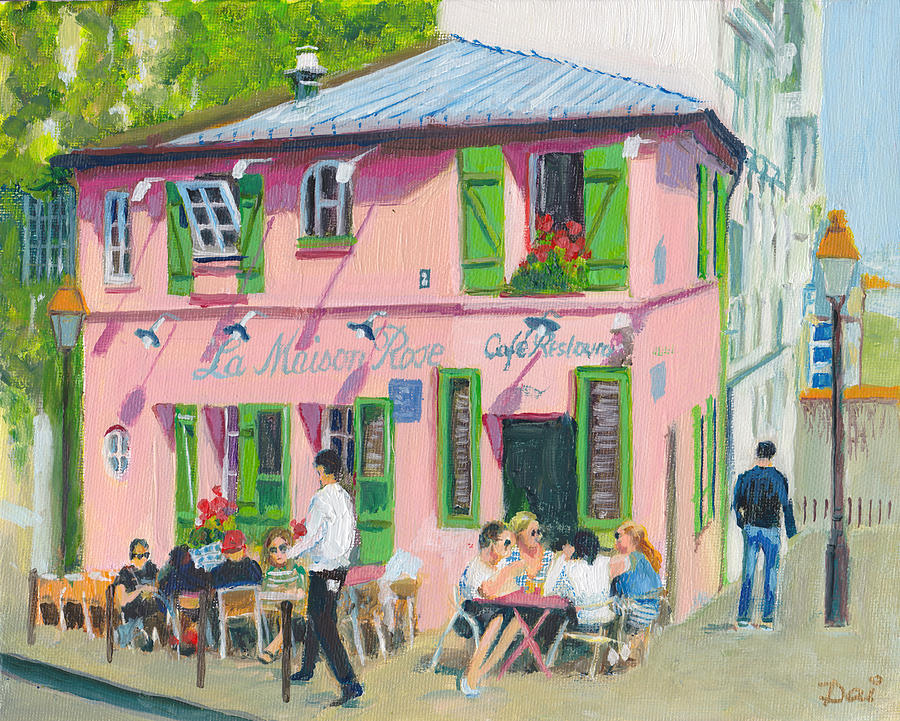 La Maison Rose Montmartre Painting by Dai Wynn