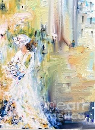 Impressionism Painting - La Mariee2 by Aline Halle-Gilbert