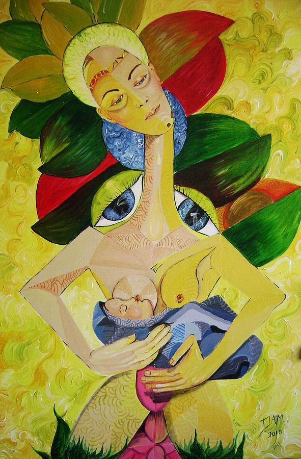 La Maternidad Painting by David Alvarado