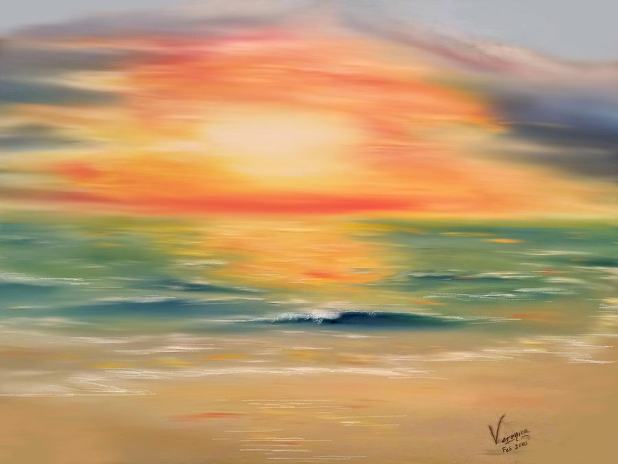 La Mer Painting by Veronica Sulin - Pixels