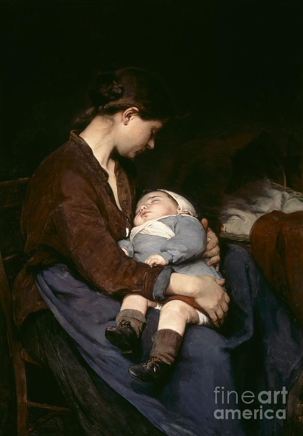 Mother And Child Painting - La Mere by Elizabeth Nourse