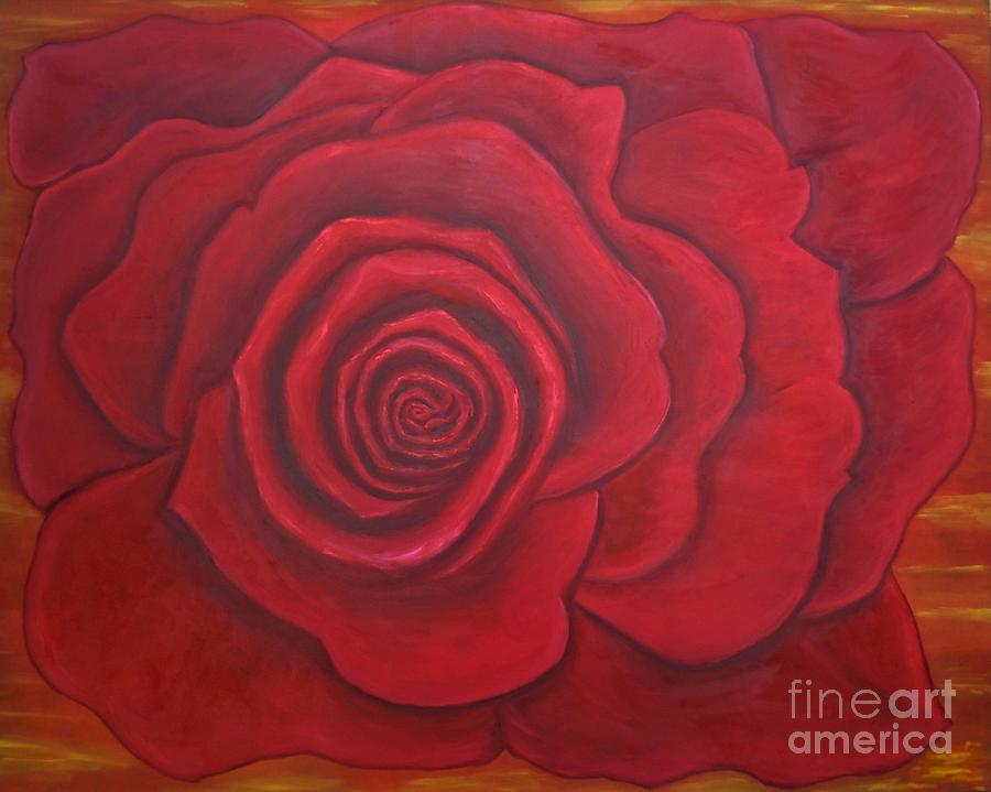 La Mother Rose Painting by Catalina Walker