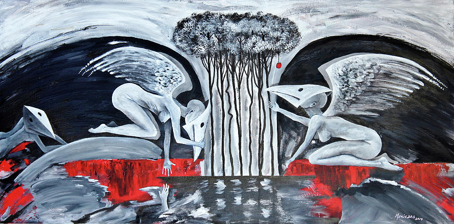 Tree Painting - La Opcion by Lorenzo Muriedas