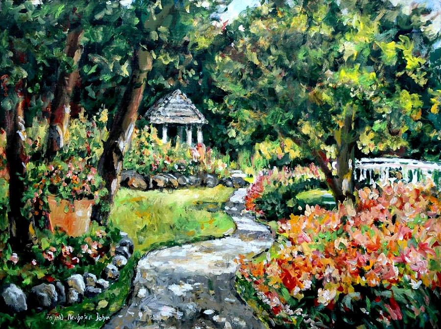 La Paloma Gardens Painting by Ingrid Dohm