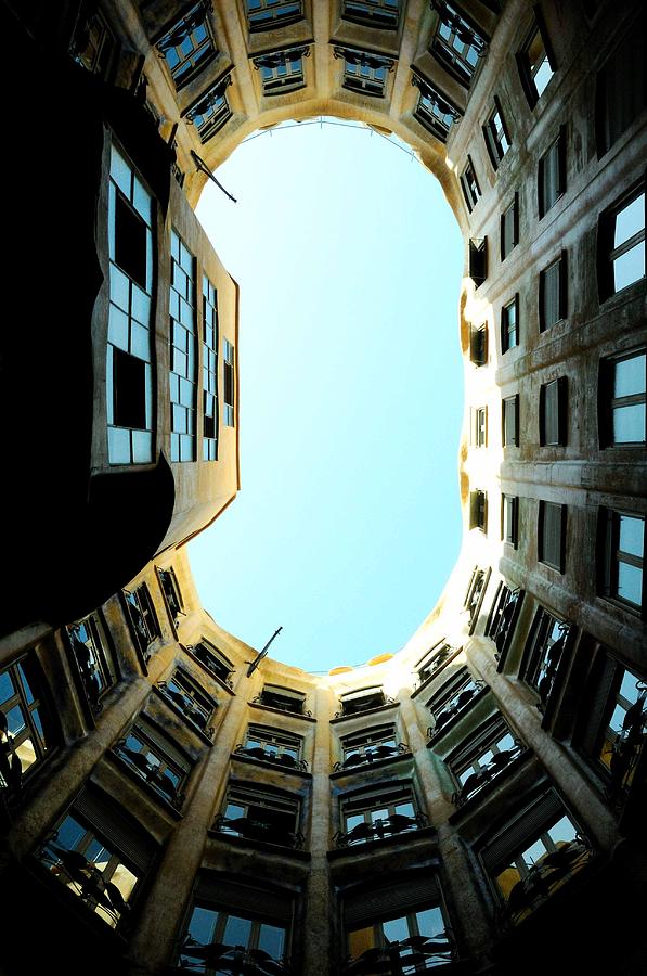 La Pedrera Courtyard Photograph by Soon Ming Tsang - Fine Art America