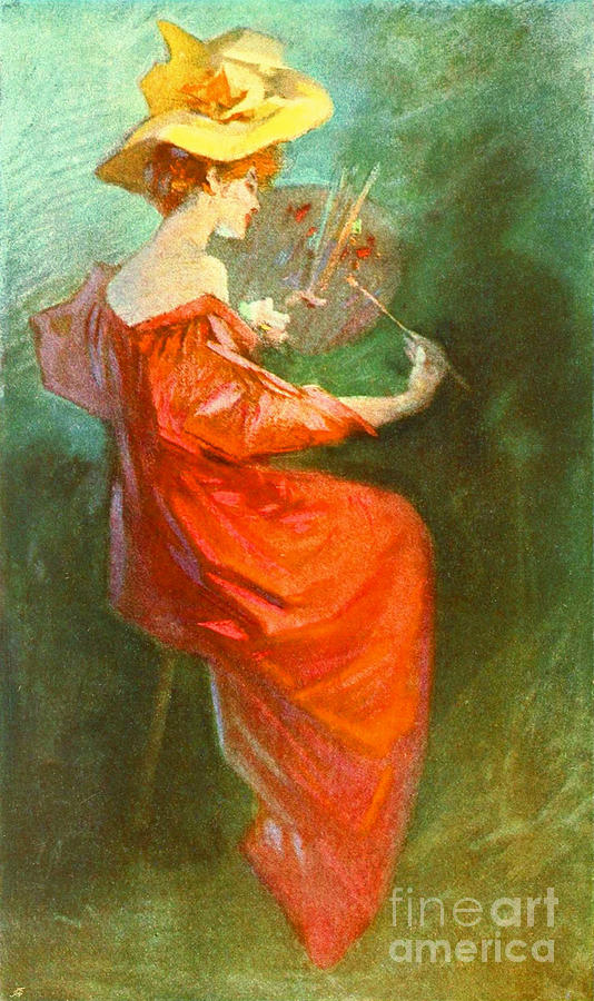 La Peinture 1900 Photograph by Padre Art