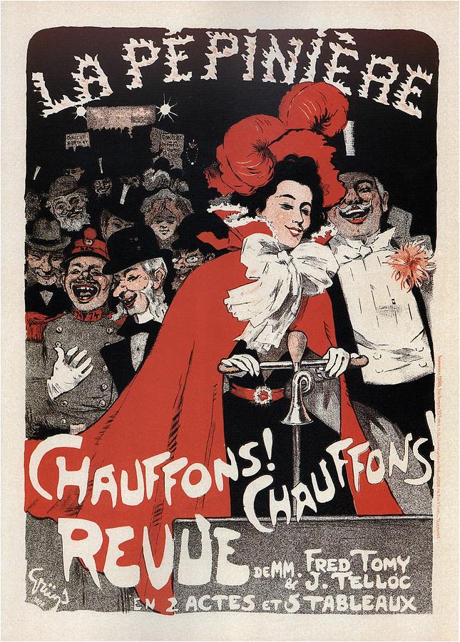 La Pepiniere - Nightclub Act In Paris - Vintage Advertising Poster Mixed Media by Studio Grafiikka