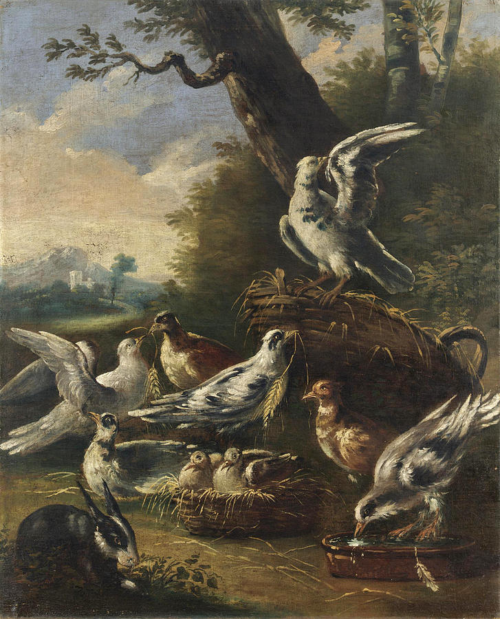 La Piccionaia Painting by Felice Boselli