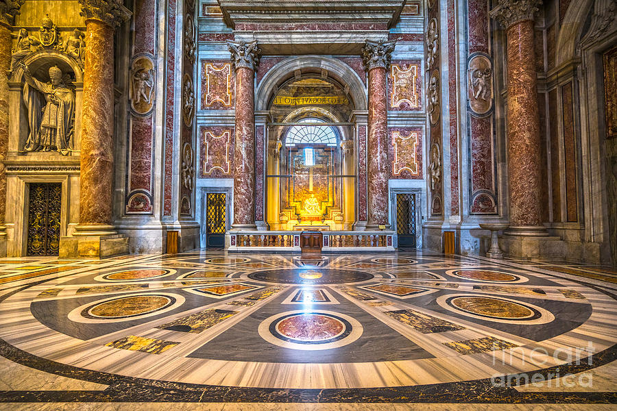 Michelangelo Photograph - La Pieta di Michelangelo - Rome - Italy by Luciano Mortula
