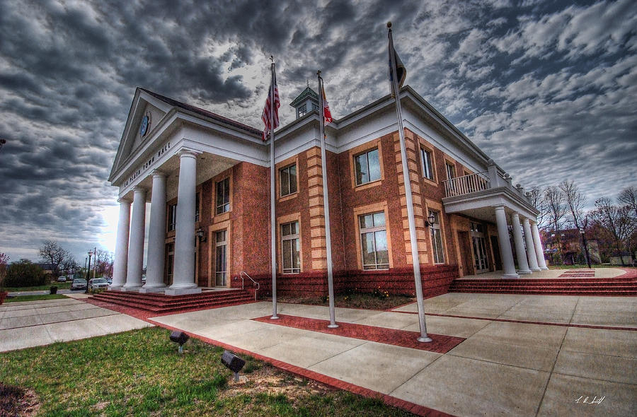 La Plata Town Hall Photograph by E R Smith