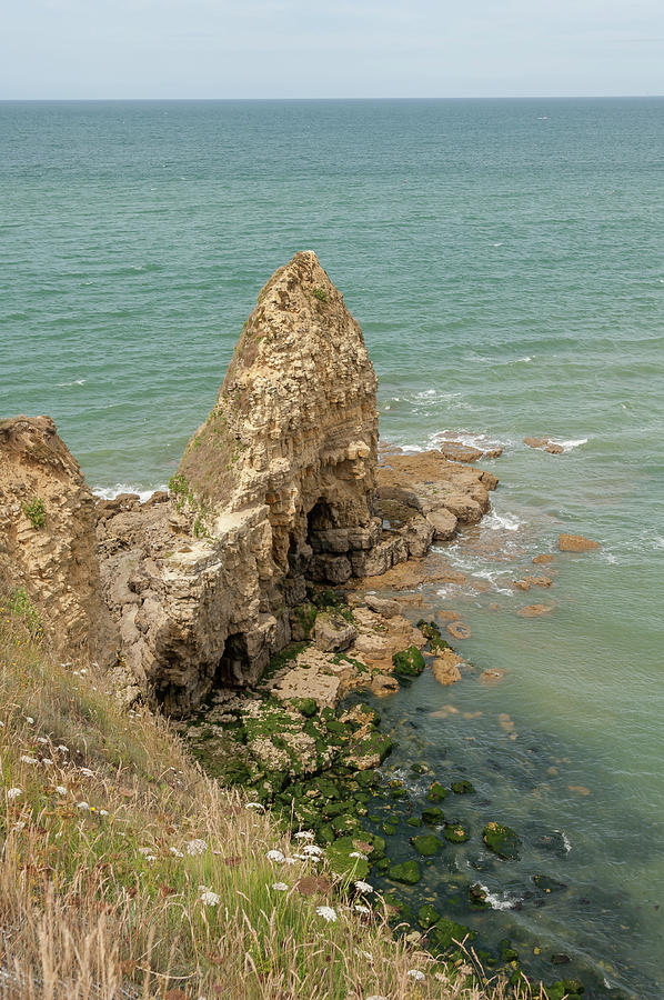 La Pointe Du Hoc Rocks, Normandy France Photograph