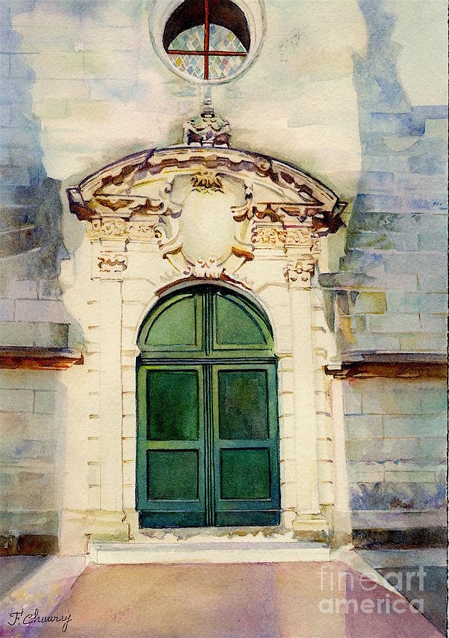 La Porte du Palais Painting by Francoise Chauray