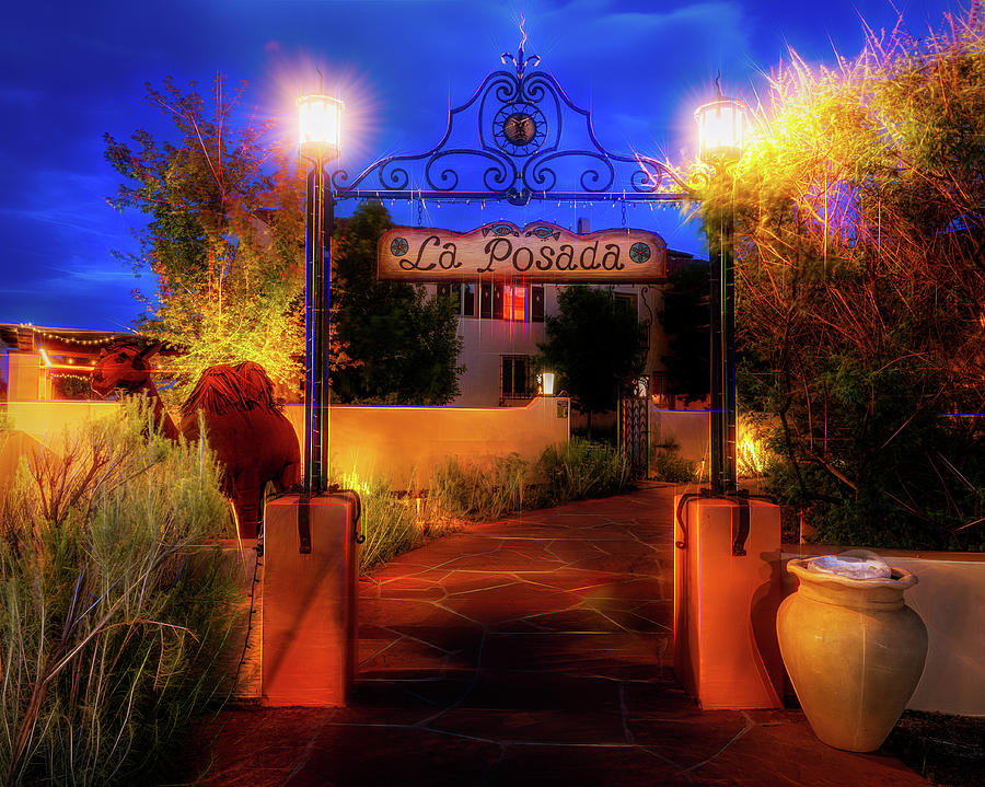 La Posada Hotel Entrance - Winslow AZ Photograph by Paul LeSage