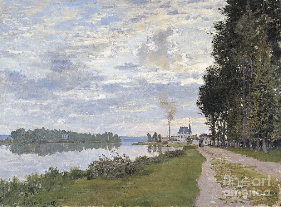 La Promenade Dargenteuil Painting by Celestial Images