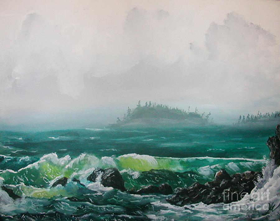 Seascape Painting - La push by John Wise Seascape Painting - La push by John Wise
