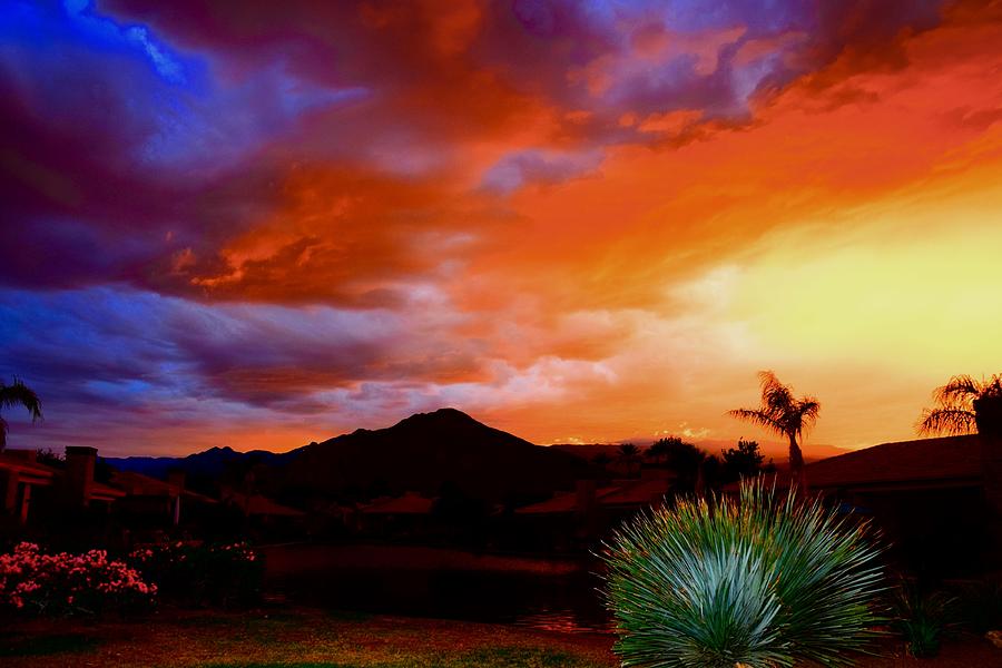 La Quinta sunset Photograph by Sue Farris Fine Art America