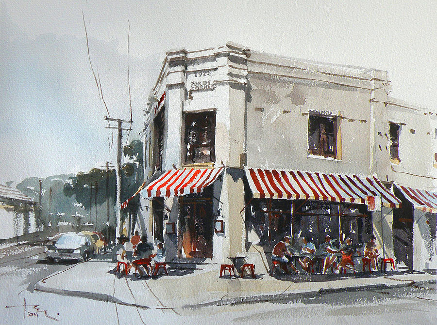 La Republica, Sydney Painting by Tony Belobrajdic